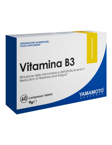VITAMINE B3 60CAPS YAMAMOTO NUTRITION